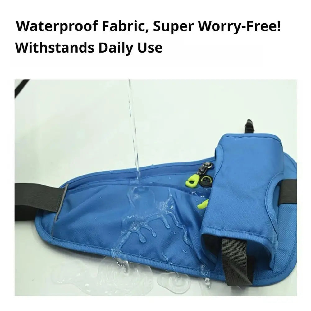 Fanny Pack with Water Bottle Holder Crossbody Bag with Extension Strap Running Belt Hydration Waist Pack for Walking Running
