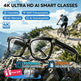 AI Smart Glasses ChatGPT Powered AI Assistant 13MP Camera Real Time Translation Smart Eyewear Bluetooth 5.4 Wearable Glasses