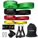 10Pcs Resistance Bands Set Pull Straps Assistive Pull-Up Bands Exercise Straps Leg Exercise Bands for Gym Fitness Home Workout