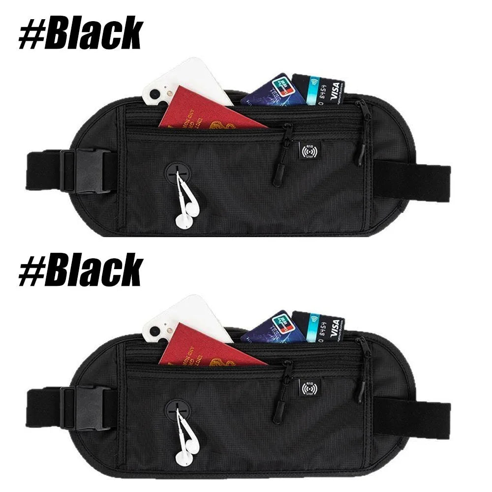Sport Fanny Pack for Travel - Adjustable Running Belt, Phone Pouch & Essentials Holder for Hiking, Jogging,Outdoor
