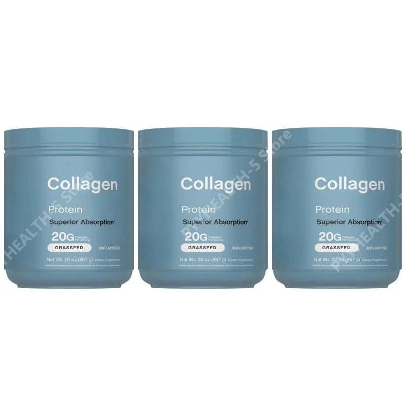 Collagen Powder 20oz Hair Skin Nails Superior Absorption Grassfed Protein Supplement 18 Essential Amino Acids Formula