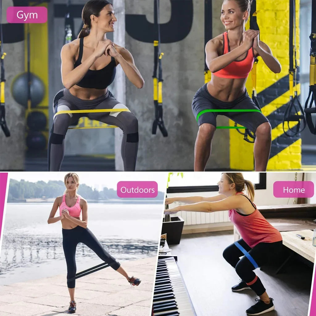 WOSWEIR-Training Resistance Bands Yoga Gym Fitness Gum Pull Up Assist Rubber Band Crossfit Exercise Home Workout Equipment