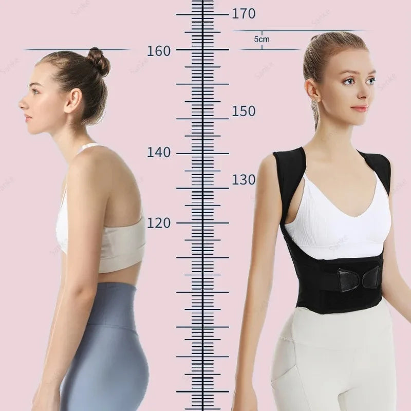 Back Brace Posture Corrector for Women Men Shoulder Straightener Adjustable Full Back Support Upper Lower Pain Relief