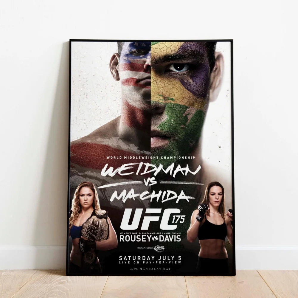 Famous Boxing Legends Posters Fighting UFC 143-180 JONES ALDO Poster Canvas Print Painting Wall Decor Gym Home Mural Cuadros