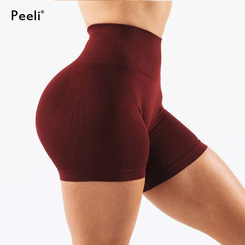 Amplify Contour Gym Shorts Women Clothing Scrunch Butt Seamless Shorts High Waist Biker Shorts Athletic Booty Workout Yoga Short