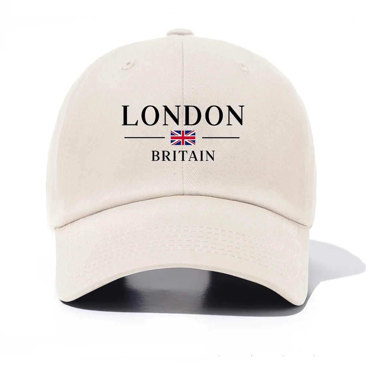 1pc London Print  Baseball Cap for Adults,  Minimalist Retro Style Casual Soft Adjustable Dad Hat, Perfect As Gift