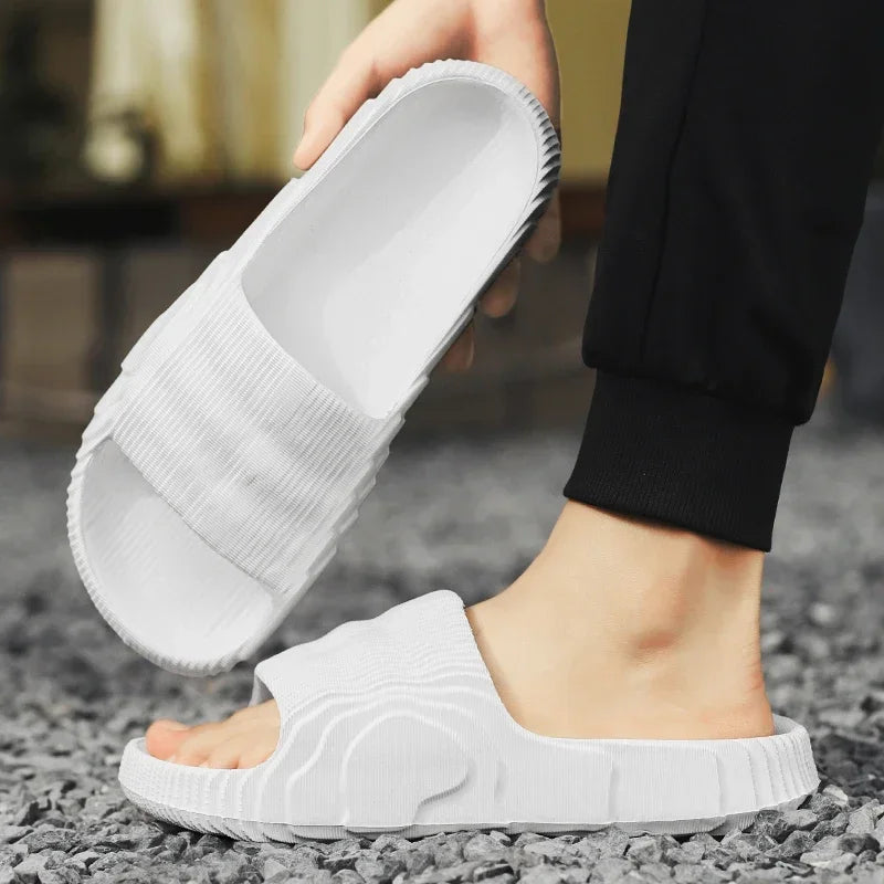 New Summer Sneaker Slippers For Women Men Thick Bottom Platform Slides Soft EVA Hollow Unisex Sports Sandals Casual Beach Shoes