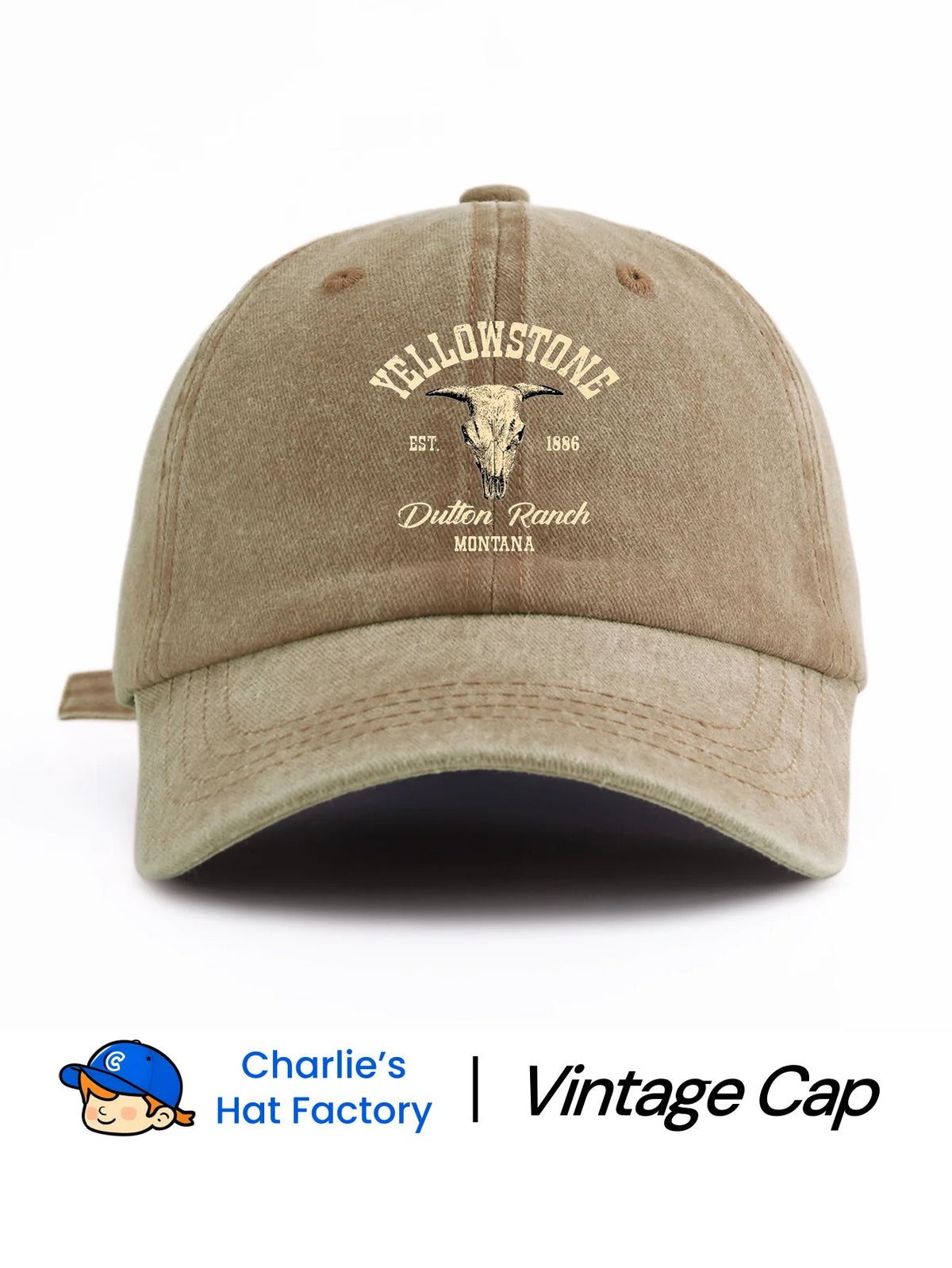 1 pc YELLOW STONE Print Washed Baseball Cap, Classic Casual Stylish Vintage Soft Sweatband Adjustable Size Lightweight Sun UV Pr