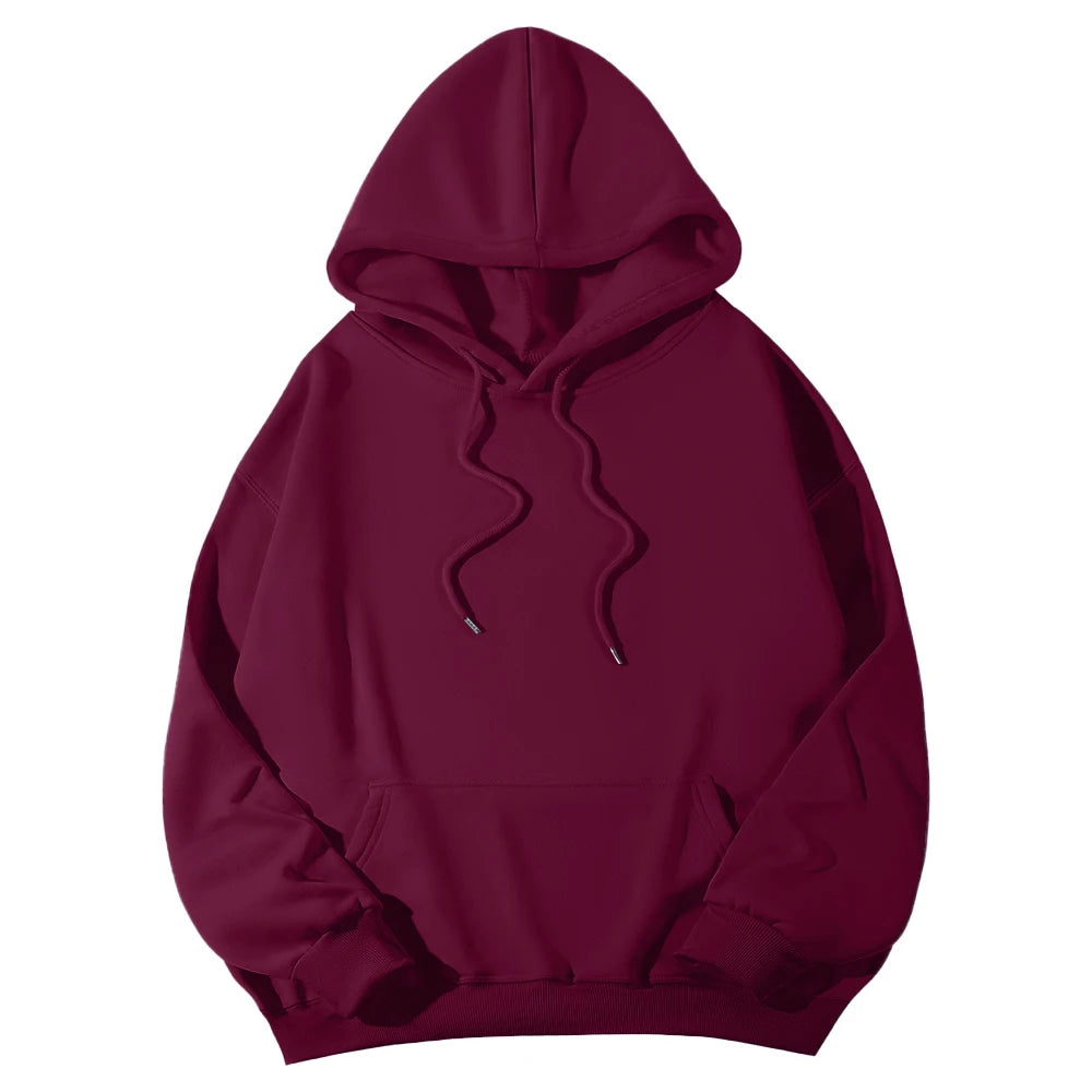 New Fashion Men's Women's Hoodies Spring Autumn Winter Casual Hoodies Sweatshirts Men Tops Solid Color Hoodie Sweatshirt Male