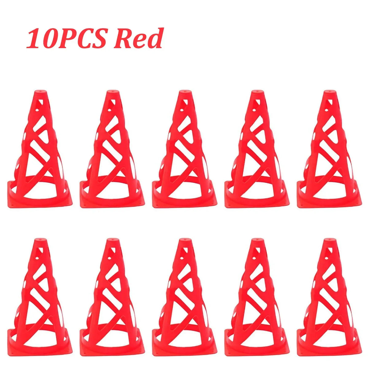 10Pcs 23CM Football Training Cones Soccer Sign Bucket Barrier Kids Adults Springback Marking Cup Symbol Sports Accessories