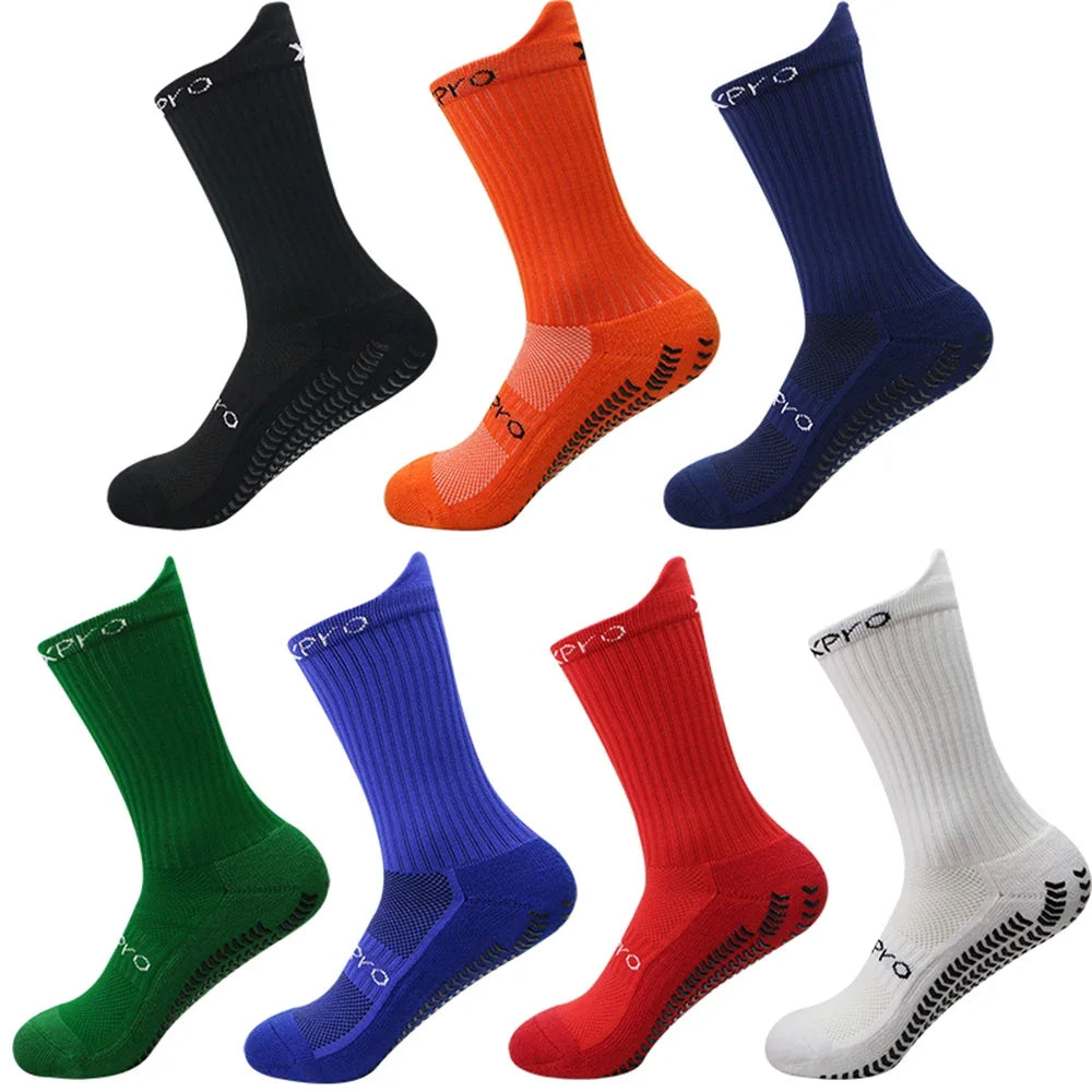 1 Pair Football Socks Anti Slip Football Socks Bicycle Socks Anti Slip Football Basketball Tennis Sports Socks