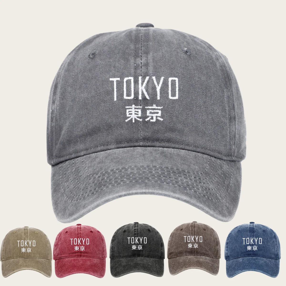 1pc Tokyo Japan Casual Baseball Cap Running Hippie Hip Hop Hat Summer Sun Protection Couple Unisex-Teens Streetwear Snapback Cap