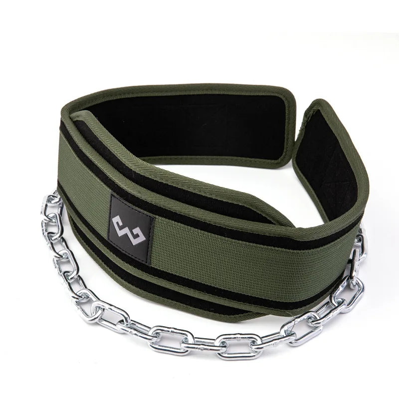 Dip Belt for Weightlifting With Chain Pull Ups Belt Gym Lifting Belt Powerlifting Squat Bodybuilding Heavy Duty Steel Crossfit