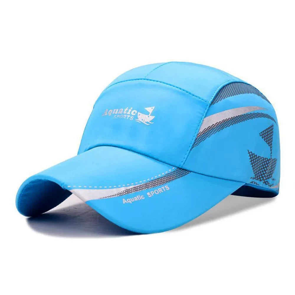 Quick Dry Unisex Adjustable Baseball Cap Sun Protection Hat for Golf Fishing Outdoor Sports Activities