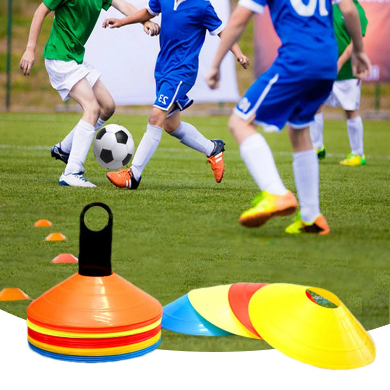 10/20Pcs Soccer Disc Cone Set Football Agility Training Saucer Cones Marker Discs Multi Sport Training Space Cones Accessories