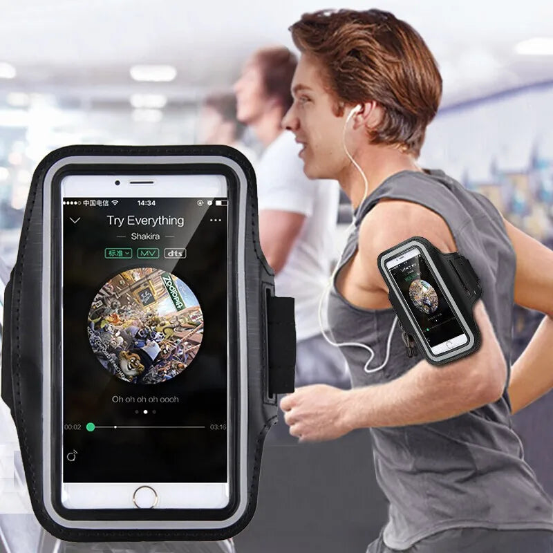 Phone Armband Bag, Universal for iPhone17/16/15/14/13Xiaomi Redmi K90, Samsung, Huawei, OnePlus, Perfect for Running and Cycling