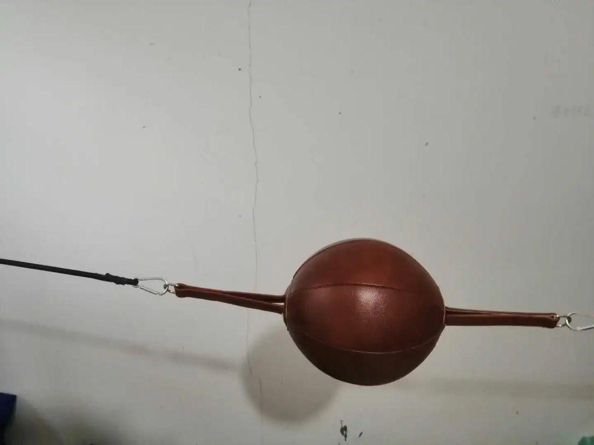 Double End Boxing Reflex Speed Balls, Leather Punching Ball, Pear Boxing Bag, Inflatable, Fitness Training