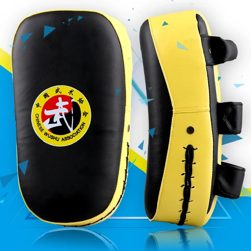 MMA Curve Pads Muay Thai TKD punching Mitts PU leather Sanda Taekwondo Kickboxing Boxing Hand Foot Square arc Target 1 Piece