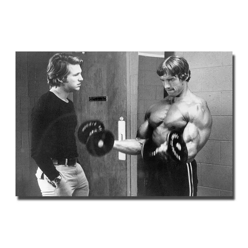 Arnold Schwarzenegger Bodybuilding Motivational Quote Canvas Painting Poster for Home Decor living room wall art for bed room
