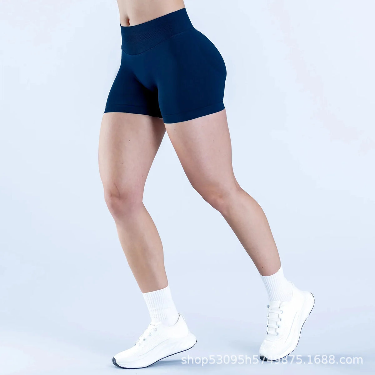 Sports Shorts Women Seamless Yoga Shorts Scrunch Bum Gym Shorts Workout Low Waist Short Leggings Booty Stretch Running Shorts