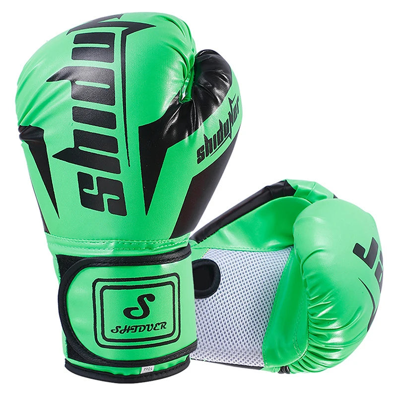 6/10 Oz PU Breathable Children's Adult Professional Sanda, Muay Thai, Taekwondo Neutral Breathable Boxing Gloves