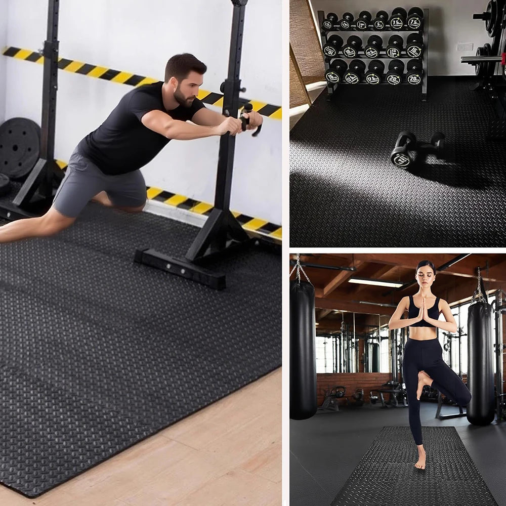 30x30x2.5CM Thickened Yoga Puzzle Mat(6/8/12Pcs) Fitness Interlocking Foam Mat EVA Non-Slip Flooring Rug for Home Living Room