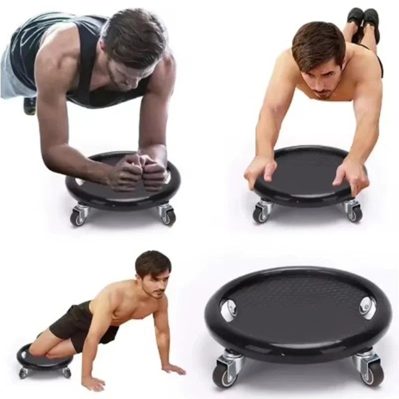 Stainless Steel Abdominal Gliding Disc, Core Training Fitness Slider Plate for Home Gym Full‑Body Workout Training