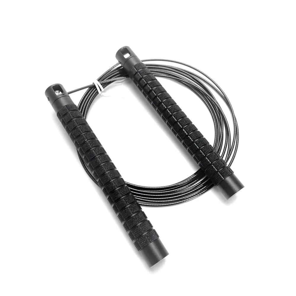 Comp Double Unders Cable Speed Rope - Adjustable Tangle Free Jump Rope with Ball Bearings, Saltar La Cuerda