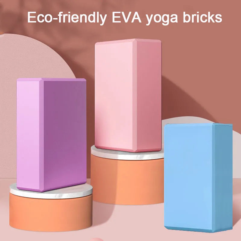 1PC Yoga Building Blocks Cubes Reinforcement Mats Sports Pilates Bricks Exercise Home Exercise Equipment Fitness Eva YJZ01