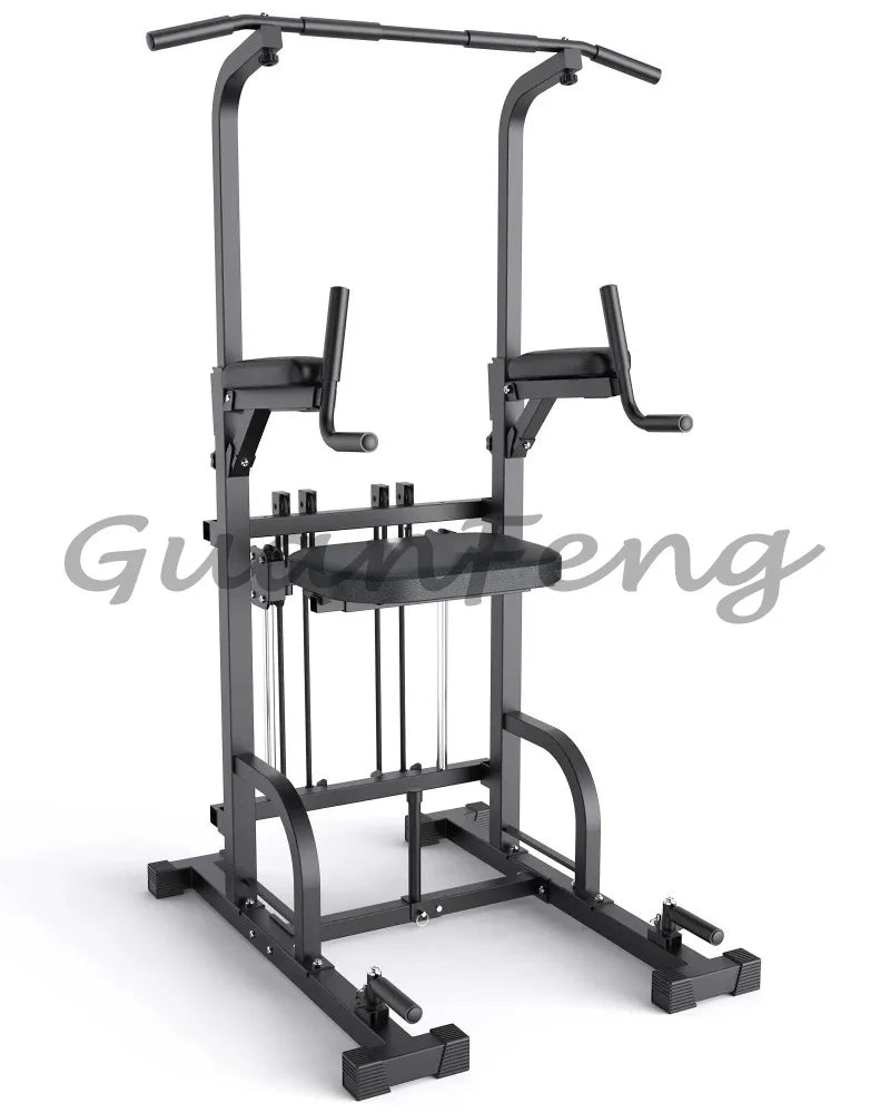 450LBS Power Tower Pull‑Up Dip Station, Stable Pull‑Up Bar, Home Gym Multifunctional Equipment for Full‑Body Strength Training