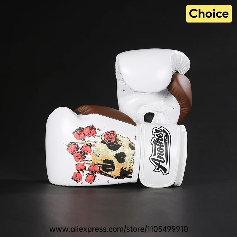 Shark Boxing Training Gloves Kids Adult 4-16OZ Kickboxing Punch Gloves High Density Padding Leather MMA Muay Thai Sparring Glove
