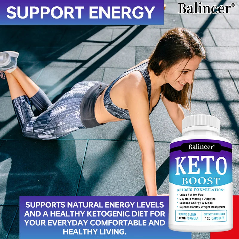 Weight Loss Organic Keto Detox Capsules Flat Belly Deep Cleansing Provides Energy Fat Burning Appetite Suppressant Supplements
