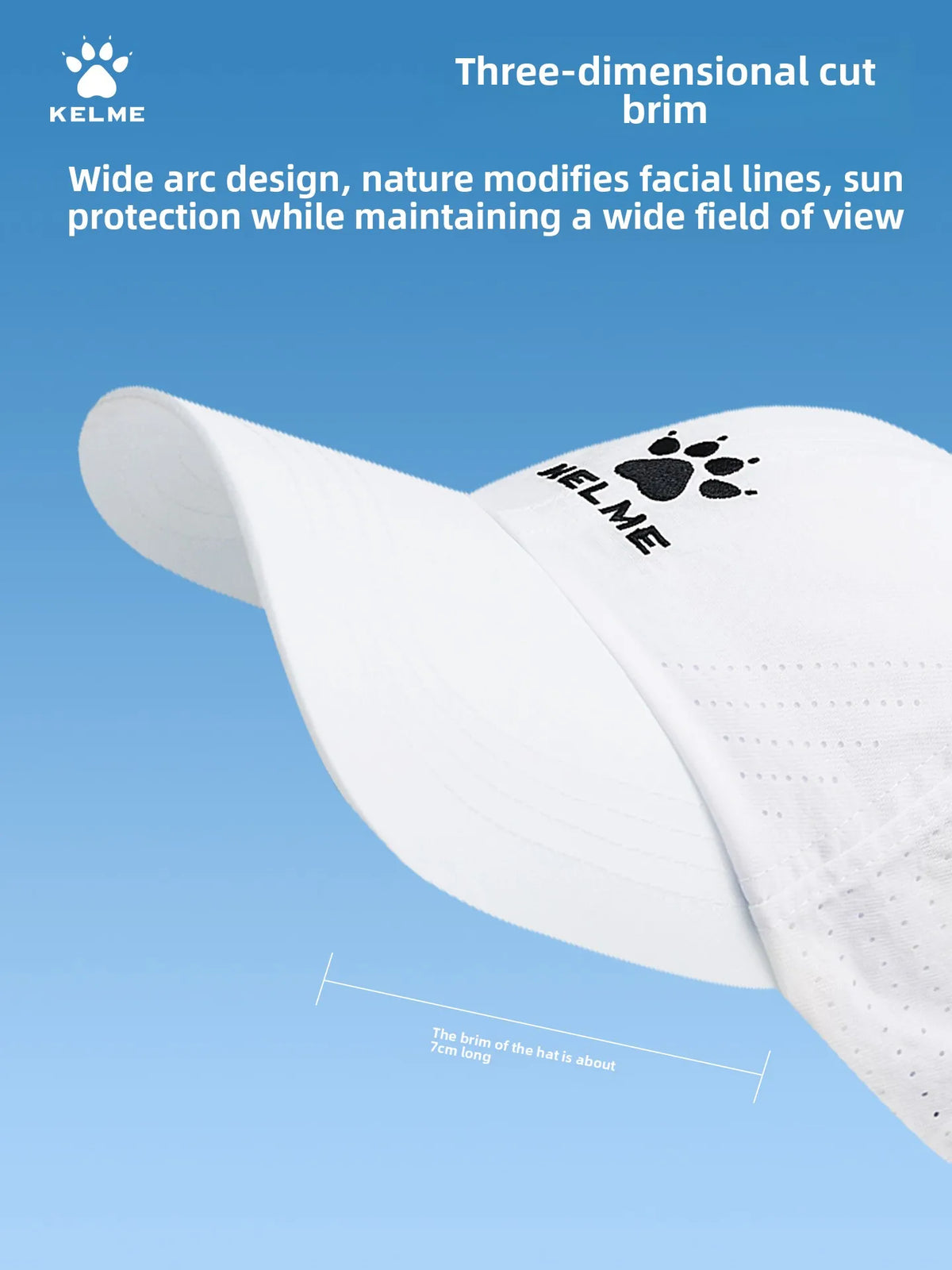 Kelme Outdoor Sports Hat Sunscreen And Sunshade Marathon Professional Running Baseball Hat Duck Tongue Hat
