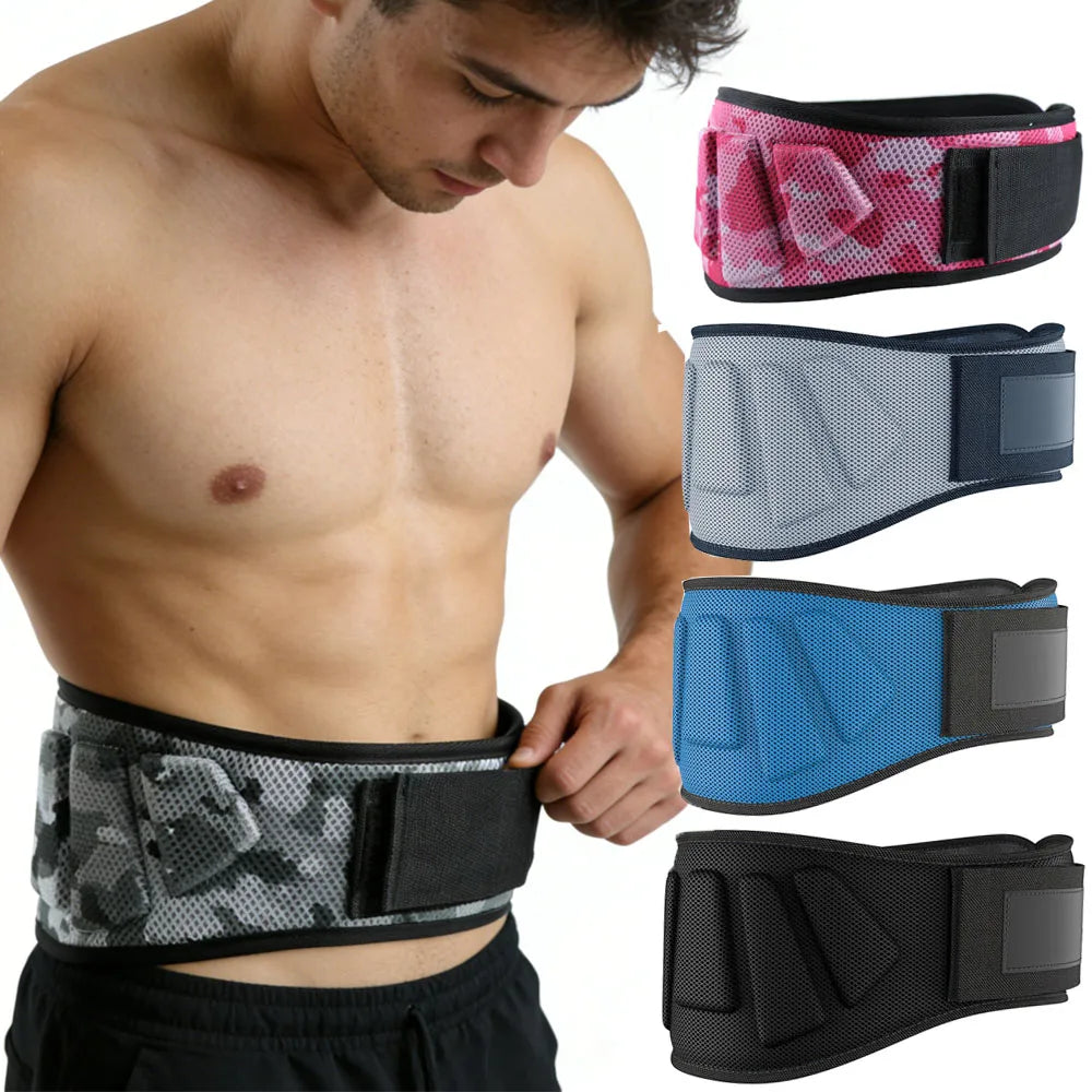 Sports Fitness Weight Lifting Waist Belts Gym Workout Lumbar Back Support, Powerlifting, Strength Training, Squat, Weightlifting
