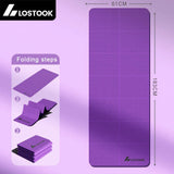 4mm Thick TPE Foldable Yoga Mat Easy to Store Travel Exercise Mat for Yoga Pilates Home Workouts And Floor Exercises