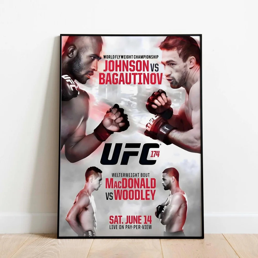Famous Boxing Legends Posters Fighting UFC 143-180 JONES ALDO Poster Canvas Print Painting Wall Decor Gym Home Mural Cuadros
