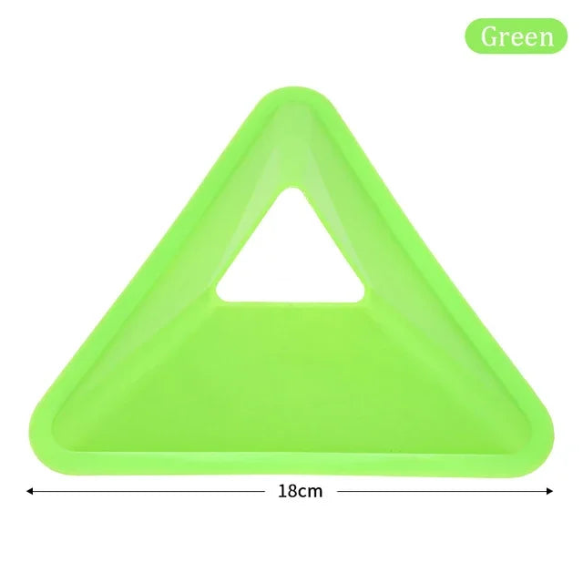 10Pcs Random Color Soccer Training Cones Triangle Football Agility Discs Practice Field Marking Portable Equipment for Kid Adult