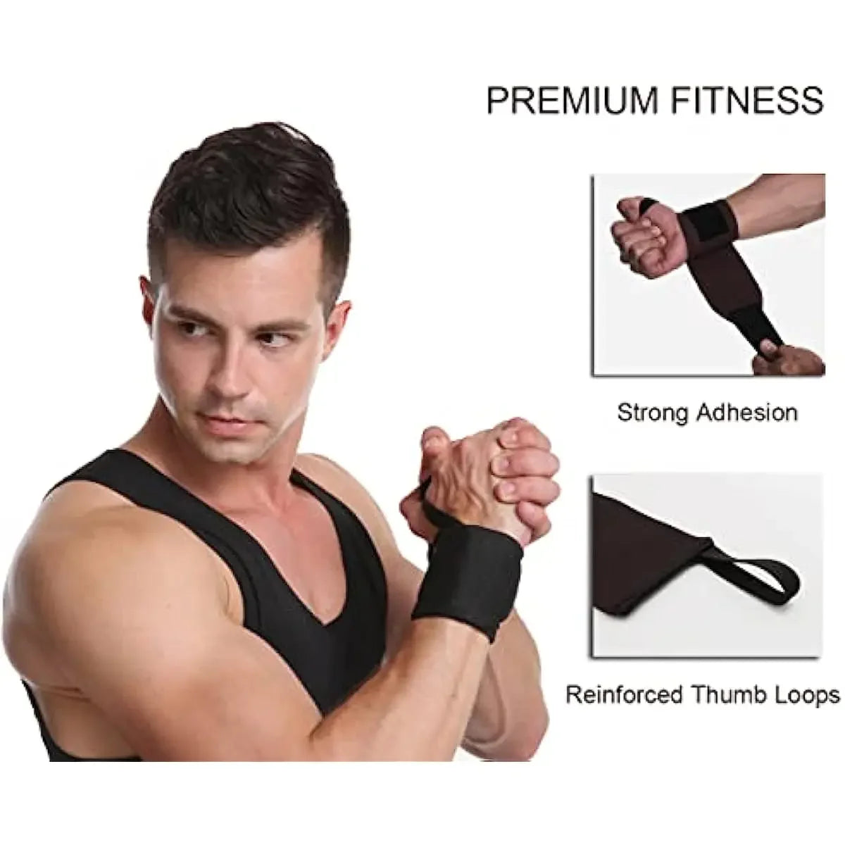 1pcs Wrist and Weightlifting Dumbbell Training with Thickened Straps Outdoor Sports and Fitness Protective Equipment