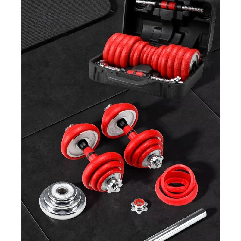 Gift Box Dumbbell Set 20/30/50kg Solid Steel Dumbbell Multi-functional Combo Set for Home Gym Strength Training