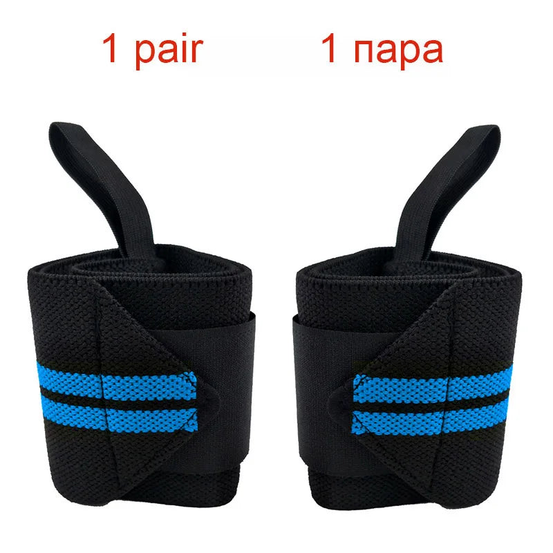 1 Pair Adjustable Bandages Weightlifting Wristbands Wrist Protector Brace Support Professional Sports Grey whole sale