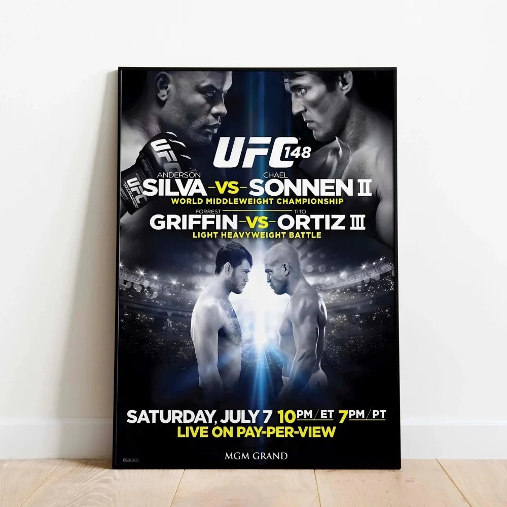 Famous Boxing Legends Posters Fighting UFC 143-180 JONES ALDO Poster Canvas Print Painting Wall Decor Gym Home Mural Cuadros