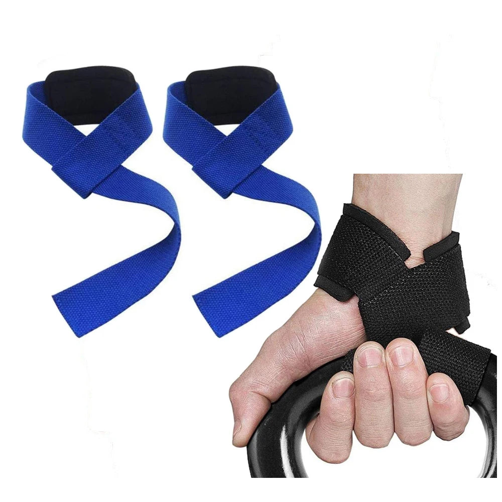Cotton Weightlifting Straps, Strength Training Power Lifting Strap,Adjustable,Non-slip,Gym Fitness,Sports Grip Band
