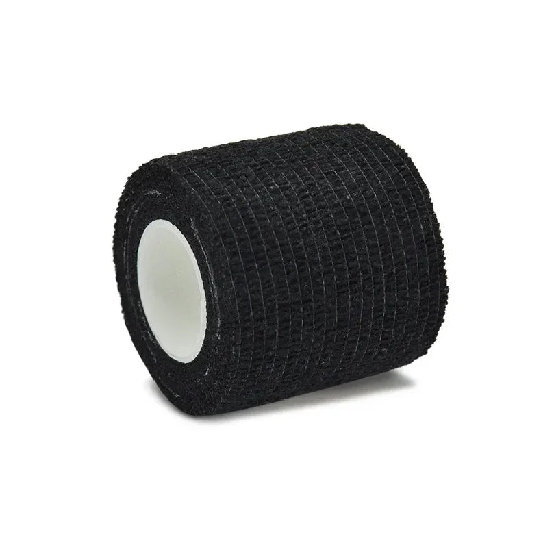 1/6Pcs 4.5m Black First Aid Self Adhesive Cohesive Elasticity Bandages Sports Tape for Wrist Ankle Sprains & Swelling