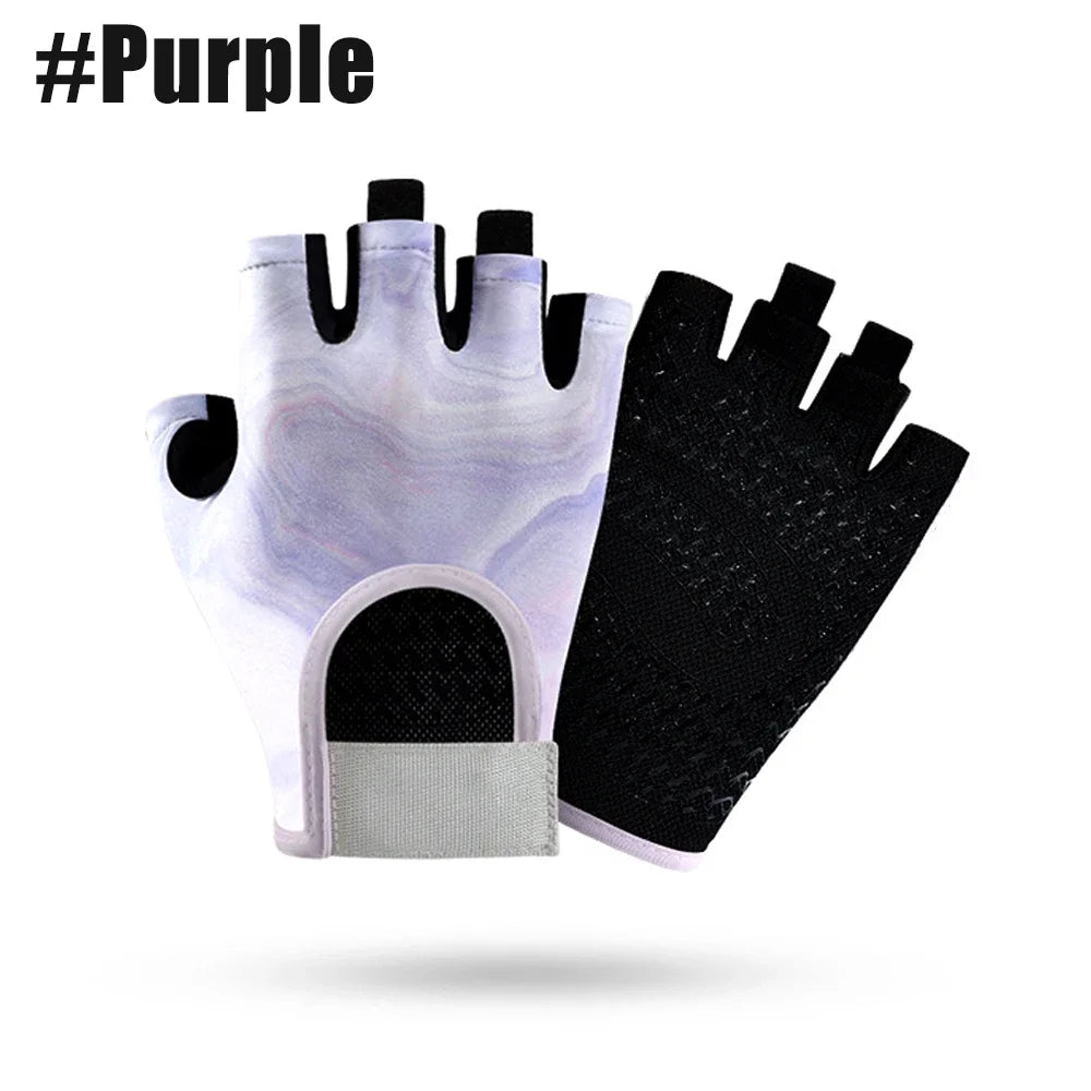 1Pair Workout Anti-Slip Gloves for Women Men, Breathable Adjustable Strap Gym Gloves for Weightlifting Cycling Gym Accessories