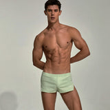 Seobean Men's summer fashion casual cotton shorts sports fitness home anti-slip inside pocket split running shorts