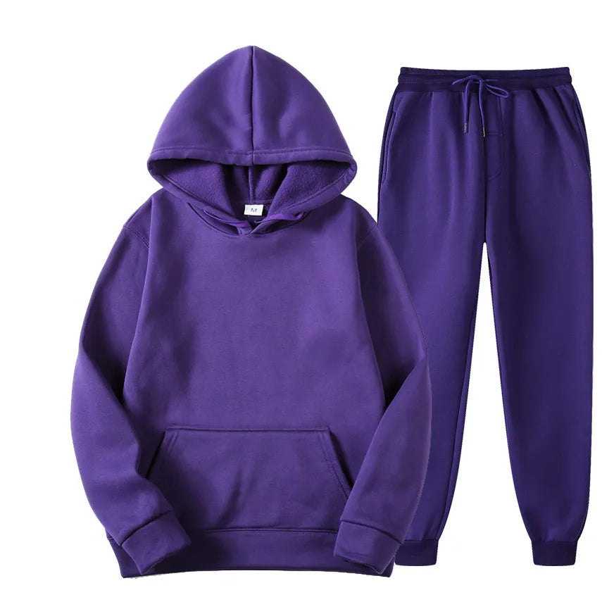Hot Sale Men /women Tracksuit Hoodies + Pants for Autumn Winter Winter Streetwear Matching Sets Sweatershirts Sweatpants