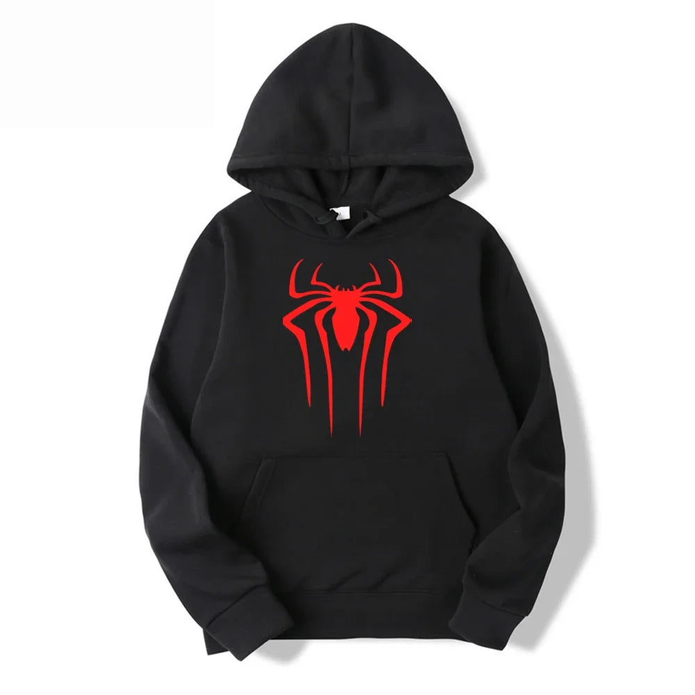 Latest Fashion Men's and Women's Hoodies, Casual Hoodies, Unisex, Trendy Printed Spider Pattern Hoodies