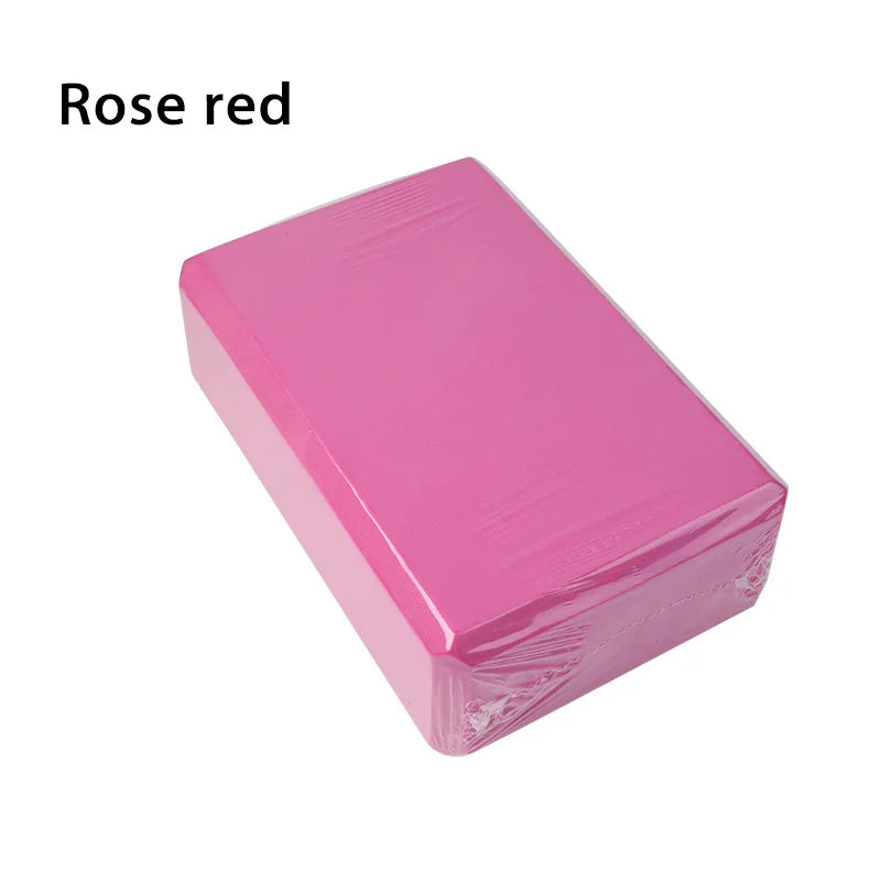 Yoga Blocks Gym Foam Brick Pilates Stretching Body Shaping Building Cubes High Density Foam Blocks Solid Color Balance Blocks
