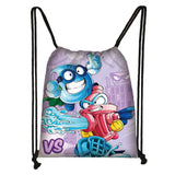 Cartoon Super Zings Drawstring Bag Boys  Girls Casual Backpack Youth Lightweight Super Zings Printing Bags Storage Bag Gift