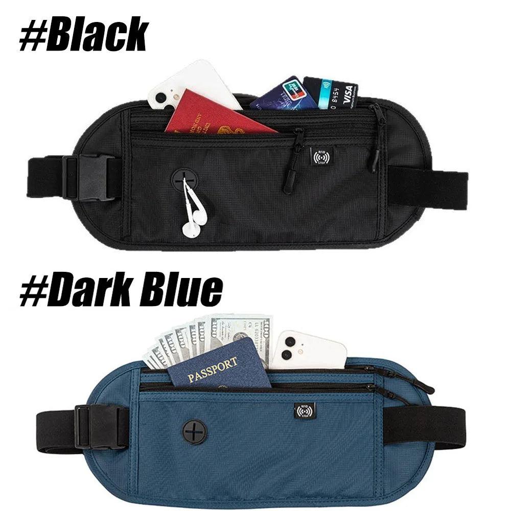 Sport Fanny Pack for Travel - Adjustable Running Belt, Phone Pouch & Essentials Holder for Hiking, Jogging,Outdoor